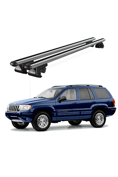 Jeep Grand Cherokee (1999-2005) Uyumlu Gri Ara Atkı Port Bagaj Tavan Barı