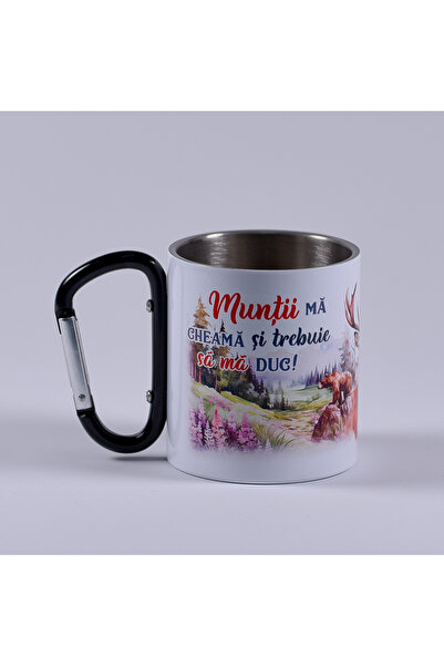 Antok Art AntokArt Cană cu Carabină metalică 200 ml - Munții mă cheamă!