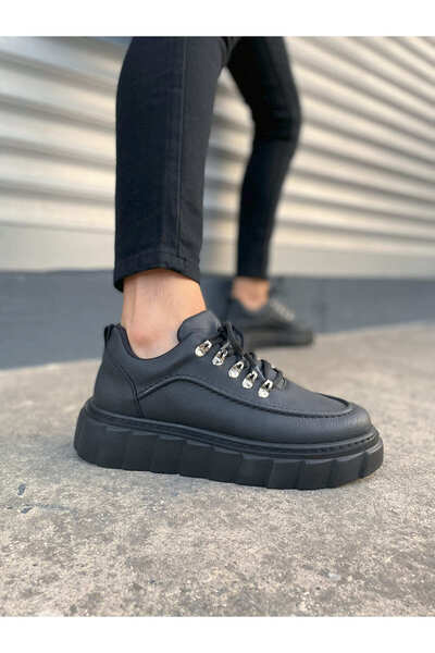 Zerenyus Jy010 Premium Cloud Thick Sole Men's Sneaker - Black