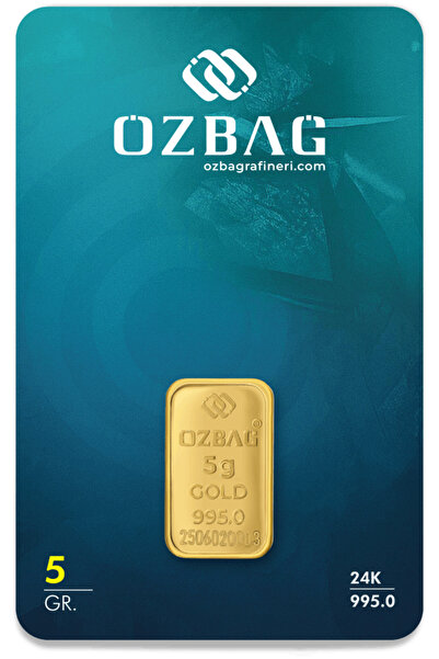 Özbağ 5 Gr. Rafineri Külçe Altın