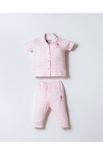 Uspa Baby Girl & Child Soft Structured Button-Front Pajama Set