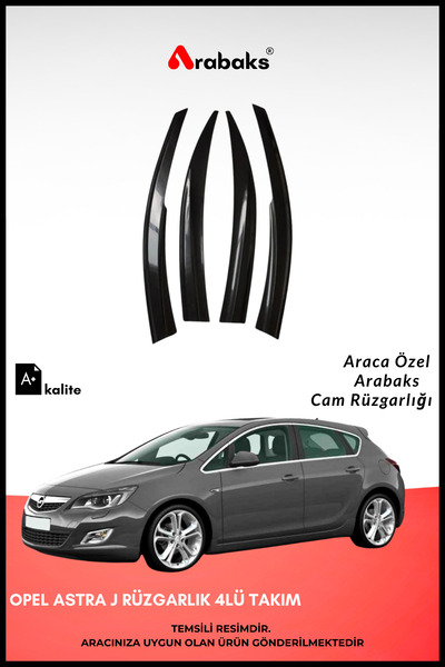 Arabaks Opel Astra J Cam Rüzgarlığı 4'lü Takım (MUGEN TİP, DAYANIKLI MALZEME,...