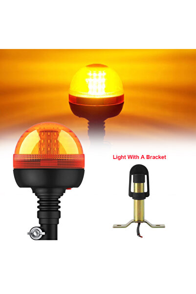 Choice1 مصباح تحذير دوار LED مزود بحامل، مناسب لجرارات وشاحنات جون دير، لون ك...