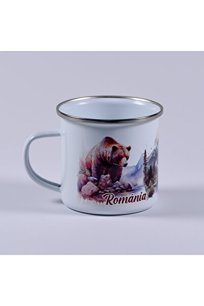 Antok Art AntokArt Cană Emailată durabilă metalică 230 ml - Design România