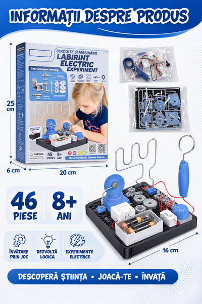 OEM STEM Kit Electric Maze with Circuits and Gears, Interactive Science Set 4...