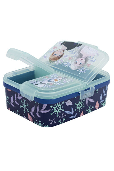 Disney Frozen XL Multi-compartment Lunch Box, Frozen Snowy Tale Purple