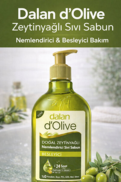 Dalan d'Olive Zeytinyağlı Nemlendirici Besleyici Sıvı Sabun 400 ml
