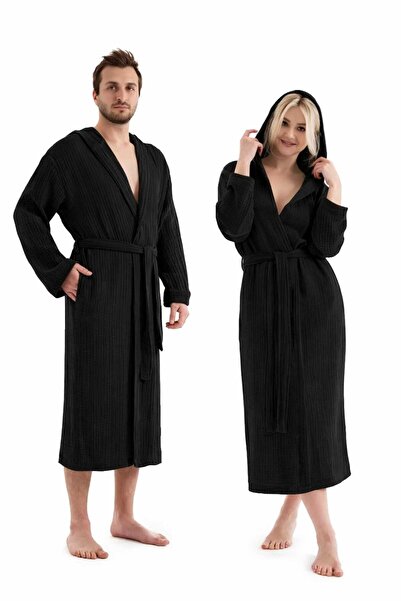 GİNETEKS Unisex 4 Layer Muslin Bathrobe