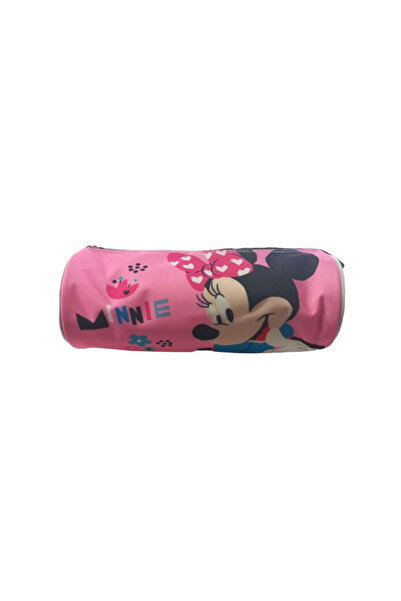 Minnie Mouse cylindrical pencil case 20x9 cm Pink