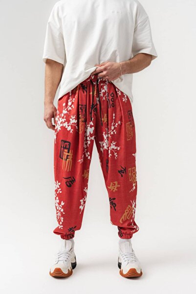 go gang own Σαλβάρι Sakura Rust με ελαστικές ζώνες στη μέση και στα μπατζάκια...