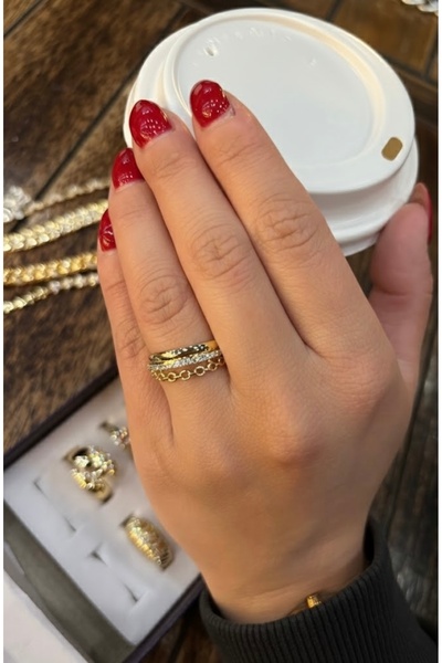 XUPING JEWELRY Çelik 14K Yüzük