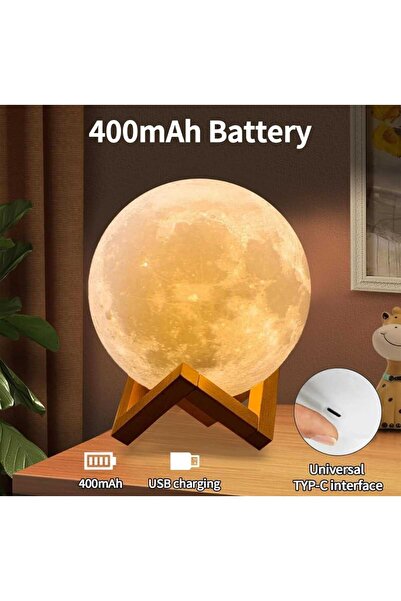 Tala *16-Color Moon Night Lamp for Kids - Touch & Remote Control, USB Type-C,...