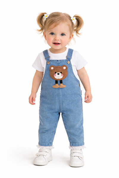 MORE KIDS Kız Bebek Salopet / Salopet Kız bebek Takım Ayıcıklı Kız bebek Salo...