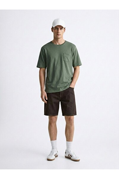 Ltb Μπλουζάκι Flamlı Basic σε πράσινο χρώμα