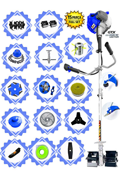Wacker Pro German WRONIX-845 PRO Yan Tip Tırpan+ Akrobat Çapalama + Toprak Eş...