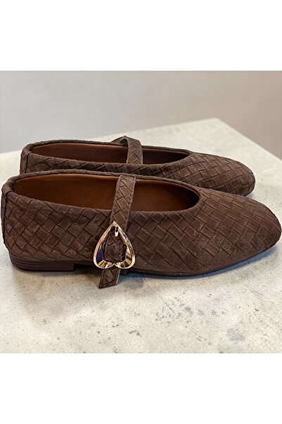 runa shoes piele întoarsă model de tricotat balerini