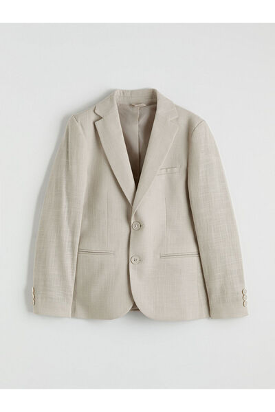 LC Waikiki Beige Boy's Blazer Jacket