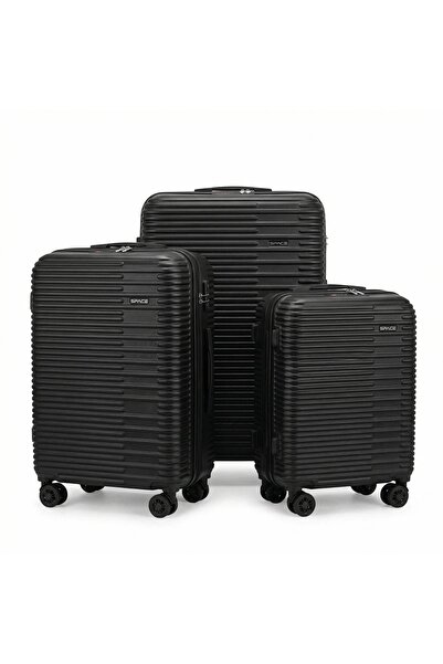 POWER Three-piece ABS suitcase set with spinner wheels and TSA lock, 20/24/28...