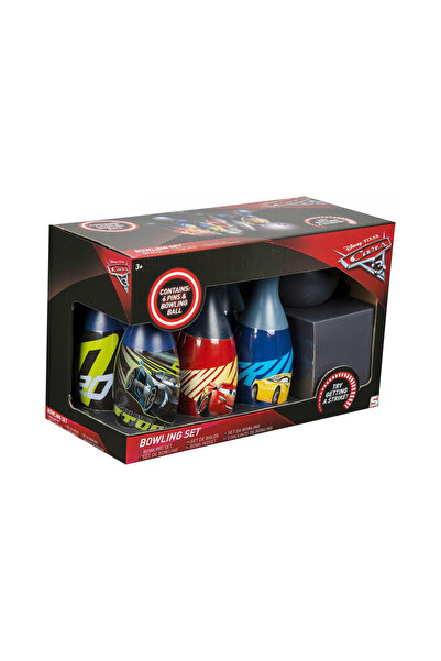 CARS Πλαστικό σετ μπόουλινγκ 6 pins Neon Πολύχρωμο