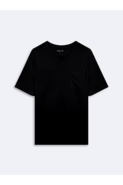 Ltb Μπλουζάκι Flamlı Basic σε μαύρο χρώμα