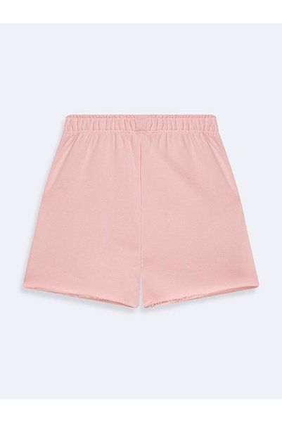Ltb Rahat Kesim Kısa Esnek Örme Pembe Şort