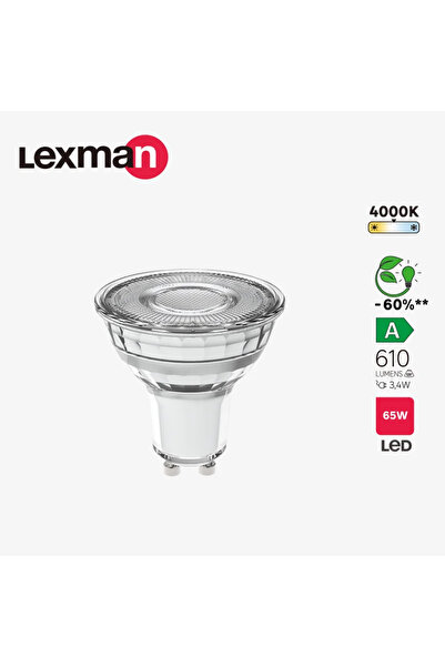 OEM Lexman LED bulb, GU10, 3.4 W, neutral white, 4000K, 610lm