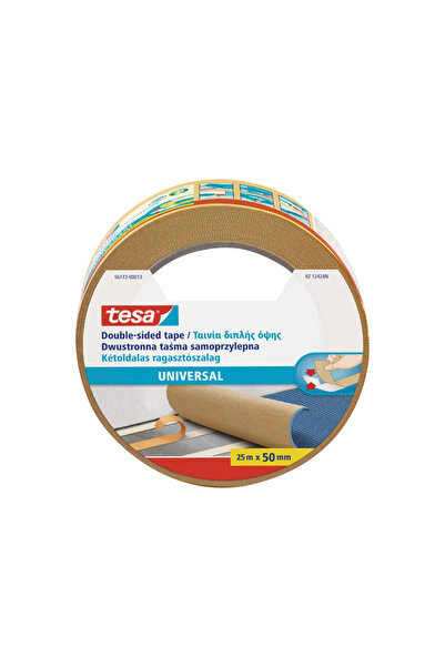OEM Banda dublu adeziva Tesa, netesuta, 50 mm x 25 metri, bej