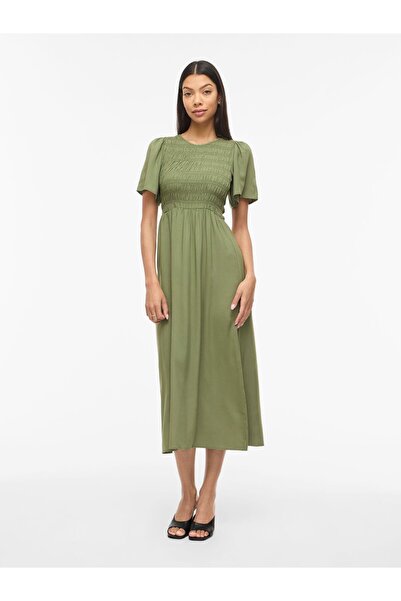 VILA Maxikleid VILISA Kurzärmeliges