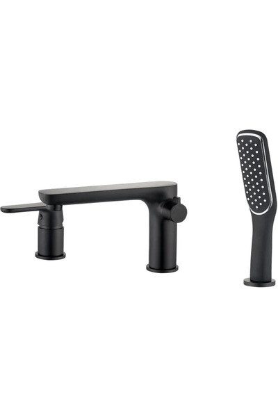 OEM Εντοιχιζόμενη μπαταρία μπανιέρας Dima, Μονό μοχλού, μαύρη