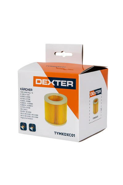 Dexter Dexter vacuum cleaner filter, wet/dry vacuuming, for Karcher vacuum cl...