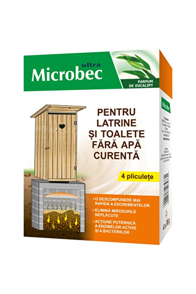 OEM Plicuri pentru latrine si toalete fara apa curenta, Microbec, set 4 bucat...