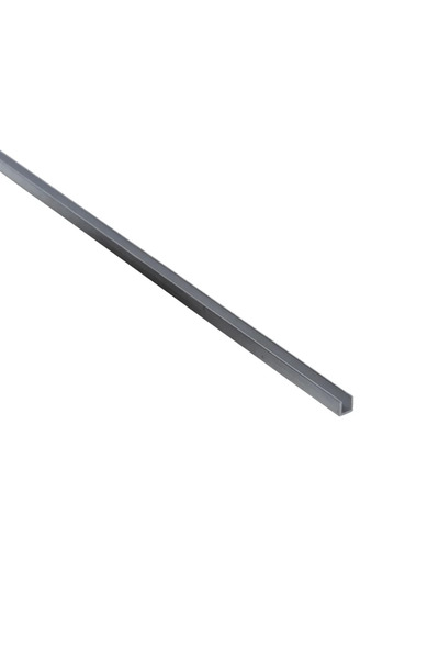 STANDERS Προφίλ ακατέργαστου αλουμινίου σε σχήμα U, 6 x 6 x 1 mm, L = 1 μέτρο