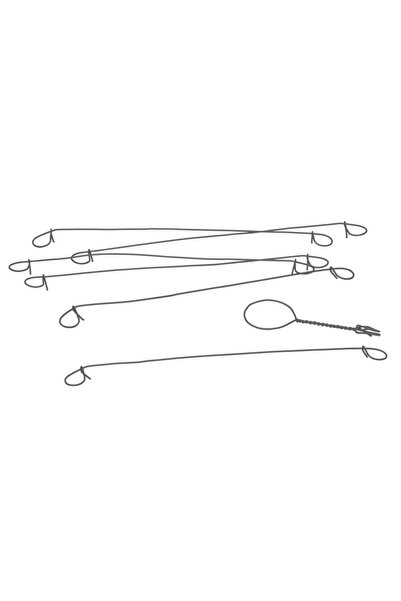 Naterial Cleme fixare plasa umbrire, otel, gri (set 200 buc)