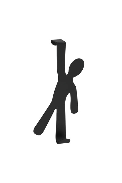 OEM Cuier baie, Hook boy, o agatatoare, din otel, fixare prin agatare, negru mat