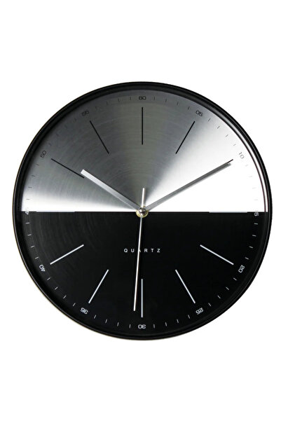 OEM Ρολόι τοίχου Petra, διάμετρος 30 cm, μαύρο/γκρι