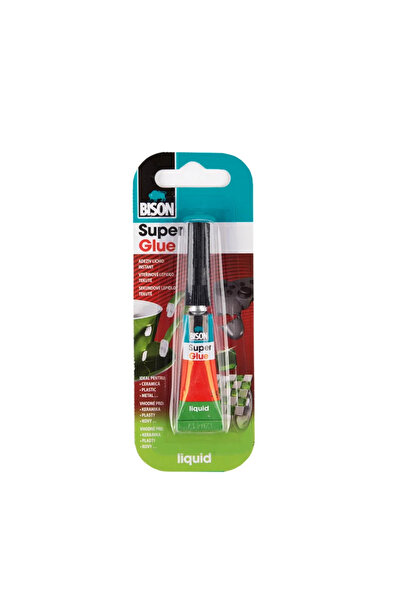 OEM Bison Super Glue, лепило за ремонт, 3 г, прозрачен