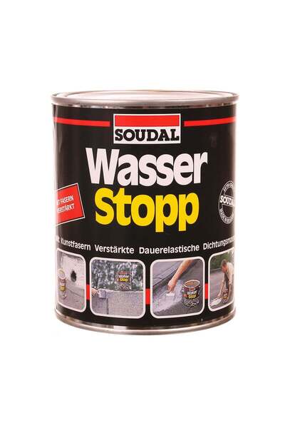 OEM Pasta hidroizolanta Soudal Wasser Stop, pentru acoperis, gri, 750 ml