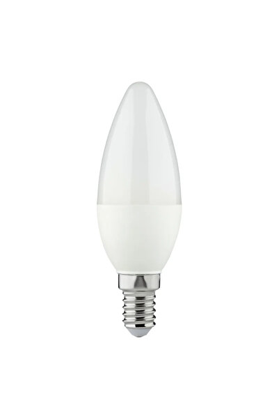 OEM LED крушка, E14, C35, 4.9 W, студено бяла, 6500K, 470 lm, матова