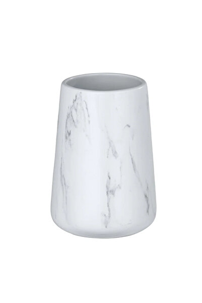 OEM Pahar baie pentru igiena dentara Adrada, din ceramica, gri si alb mat