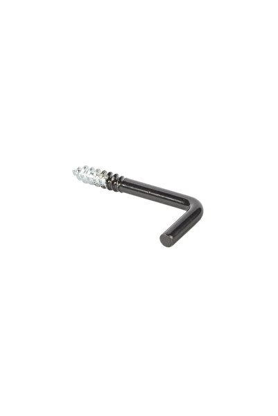 STANDERS Holsurub cu carlig tip L, otel, 3 x 30 mm, negru (set 15 buc)