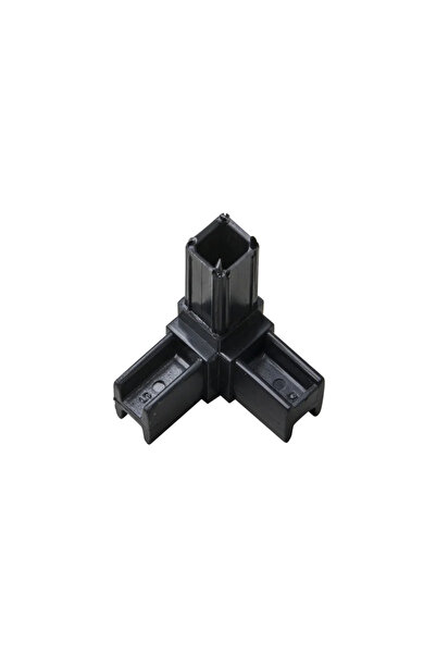 STANDERS Σύνδεσμος PVC 20 x 20, 3 οδών, κοίλος τετράγωνος, μαύρος