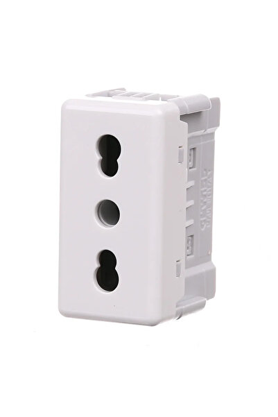 OEM Priza schuko simpla Gewiss Top System, modulara, IP20, alba