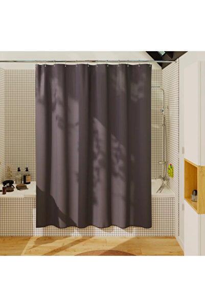 sensea Perdea dus Remix, din poliester, 180 x 200 centimetri, negru