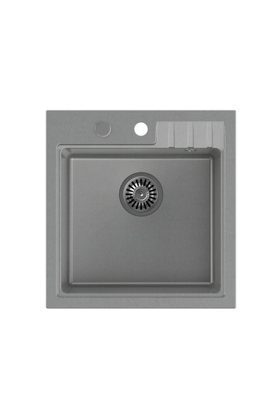 OEM Νιπτήρας κουζίνας Peter 110 από σύνθετο υλικό, 50 x 52 cm, βάθος λεκάνης ...