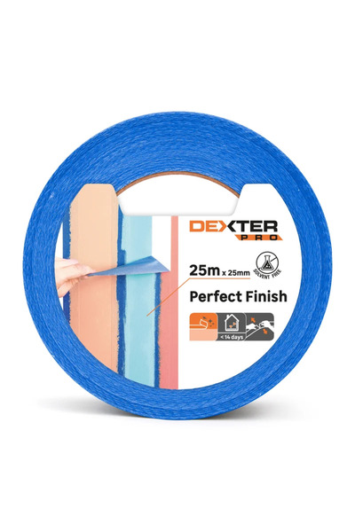 Dexter Маскираща лента за прецизни линии, Pro, 25 мм x 25 метра