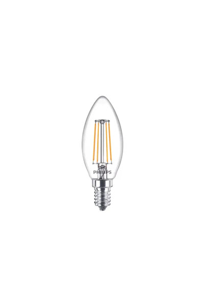 OEM Philips LED bulb, E14, B35, 4.3 W, warm light, 3000K, filament