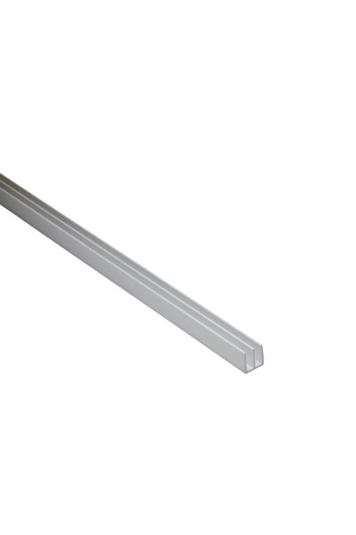 STANDERS Προφίλ PVC σε σχήμα U, 10 x 10 x 1 mm, L = 1 μέτρο, ματ λευκό