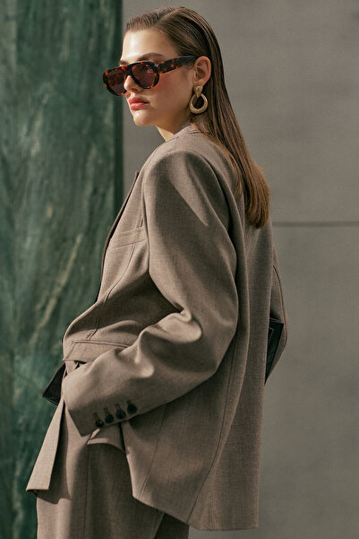 Manuka Designer Blazer Jacket Mink