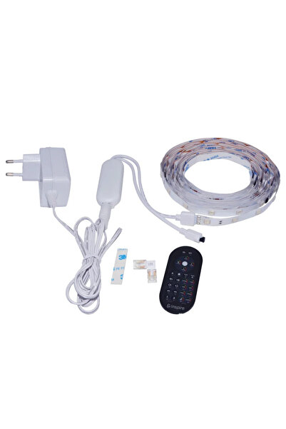 Inspire Tirli LED strip kit, 5 meters, 17 W, RGB, with remote control, music ...