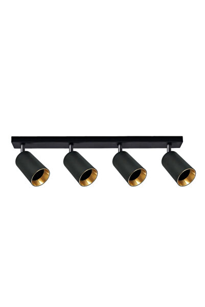OEM Σποτ μπαρ Maribel, 4 x GU10, μαύρο/χρυσό